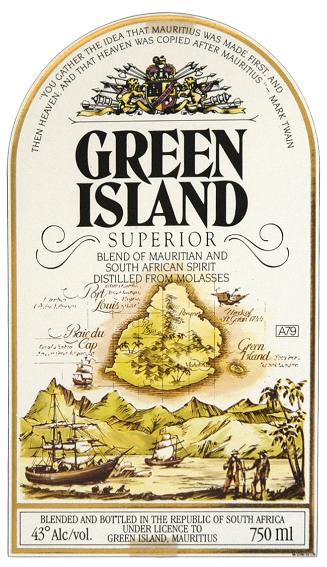 Green Island Rum illustration - Pen and Wash